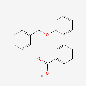 molecular formula C20H16O3 B1286747 3-(2-Benzyloxyphenyl)benzoic acid CAS No. 893736-38-4