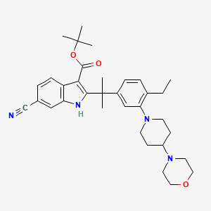 molecular formula C34H44N4O3 B12867472 Alectinib intermediate 