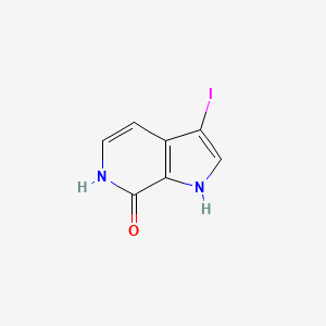 molecular formula C7H5IN2O B12867546 3-Iodo-1,6-dihydropyrrolo[2,3-c]pyridin-7-one 