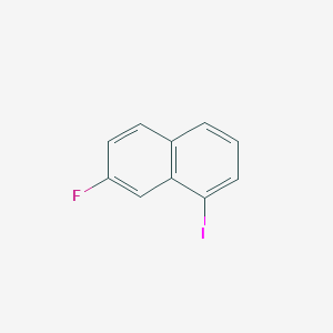 molecular formula C10H6FI B12867562 2-Fluoro-8-iodonaphthalene 