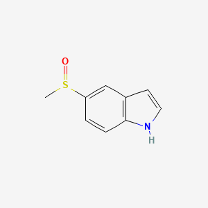 molecular formula C9H9NOS B12867563 5-(Methylsulfinyl)-1H-indole 
