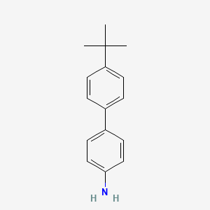 molecular formula C16H19N B1286759 4-(4-tert-Butylphenyl)aniline CAS No. 5728-71-2