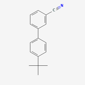molecular formula C17H17N B1286760 3-(4-t-Butylphenyl)benzonitrile CAS No. 192699-50-6