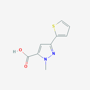 1-methyl-3-(thiophen-2-yl)-1H-pyrazole-5-carboxylic acid