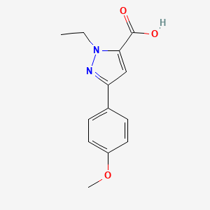 1-Ethyl-3-(4-methoxyphenyl)-1H-pyrazole-5-carboxylic acid