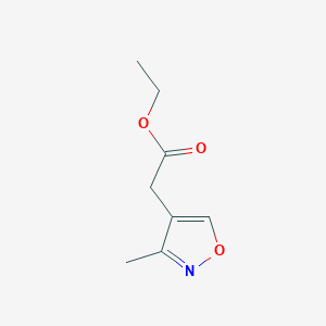 molecular formula C8H11NO3 B12867708 Ethyl 2-(3-methylisoxazol-4-yl)acetate 