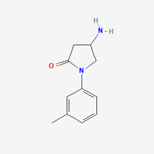4-Amino-1-(3-methylphenyl)pyrrolidin-2-one