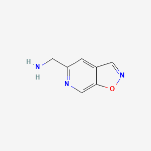 molecular formula C7H7N3O B12867741 Isoxazolo[5,4-c]pyridine-5-methanamine 