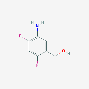 molecular formula C7H7F2NO B12867753 (5-Amino-2,4-difluorophenyl)methanol 