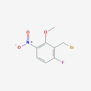 molecular formula C8H7BrFNO3 B12867799 6-Fluoro-2-methoxy-3-nitrobenzyl bromide 