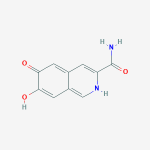 molecular formula C10H8N2O3 B128678 7-hydroxy-6-oxo-2H-isoquinoline-3-carboxamide CAS No. 146515-42-6