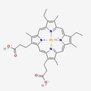 molecular formula C34H36N4O4Pt B12867836 Pt(II) Mesoporphyrin IX 