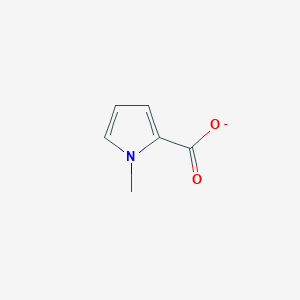 molecular formula C6H6NO2- B12867957 1-Methyl-1h-pyrrole-2-carboxylate 