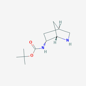 molecular formula C11H20N2O2 B12867962 tert-Butyl N-[(1S,4R,6R)-2-azabicyclo[2.2.1]heptan-6-yl]carbamate 