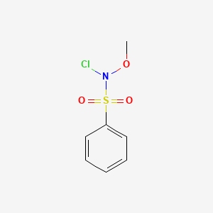 molecular formula C7H8ClNO3S B12868006 N-Chloro-N-methoxybenzenesulfonamide 