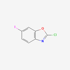 molecular formula C7H3ClINO B12868056 2-Chloro-6-iodobenzo[d]oxazole 