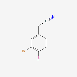 molecular formula C8H5BrFN B1286807 2-(3-Bromo-4-fluorophenyl)acetonitrile CAS No. 501420-63-9