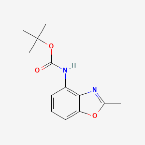 molecular formula C13H16N2O3 B12868259 tert-Butyl (2-methylbenzo[d]oxazol-4-yl)carbamate 