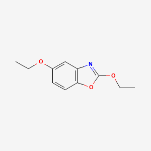 molecular formula C11H13NO3 B12868304 2,5-Diethoxybenzo[d]oxazole 