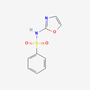 molecular formula C9H8N2O3S B12868335 N-(1,3-oxazol-2-yl)benzenesulfonamide CAS No. 875834-73-4