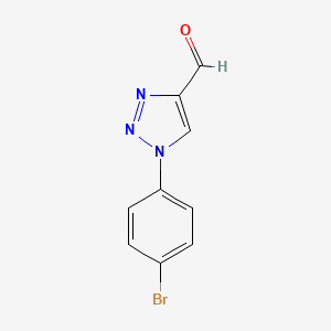 molecular formula C9H6BrN3O B1286836 1-(4-Bromophenyl)-1H-1,2,3-triazole-4-carbaldehyde CAS No. 916151-04-7