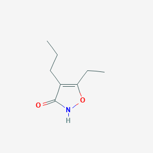 molecular formula C8H13NO2 B12868514 5-Ethyl-4-propylisoxazol-3-ol 