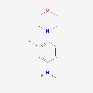 molecular formula C11H15FN2O B12868527 (3-Fluoro-4-morpholin-4-yl-phenyl)-methyl-amine CAS No. 1187929-61-8