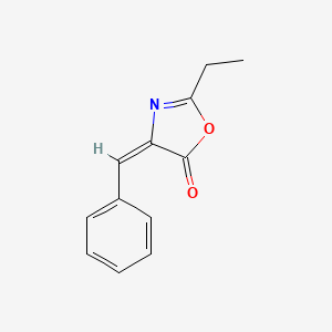 molecular formula C12H11NO2 B12868536 4-Benzylidene-2-ethyloxazol-5(4H)-one 