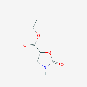 molecular formula C6H9NO4 B12868557 Ethyl 2-oxooxazolidine-5-carboxylate 