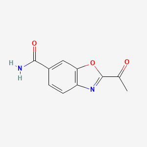 molecular formula C10H8N2O3 B12868753 2-Acetylbenzo[d]oxazole-6-carboxamide 
