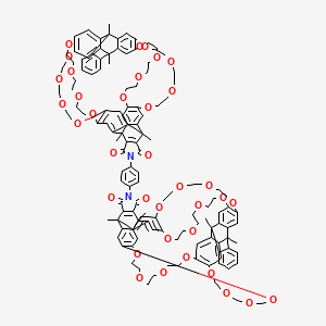 molecular formula C138H148N2O36 B12868824 Triptycene-derived bis-macrotricyclic host 