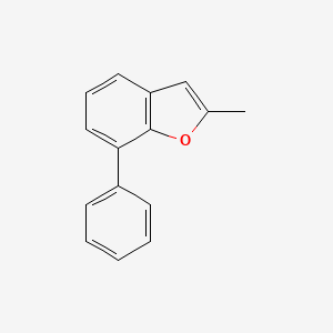 molecular formula C15H12O B12868882 2-Methyl-7-phenylbenzofuran 