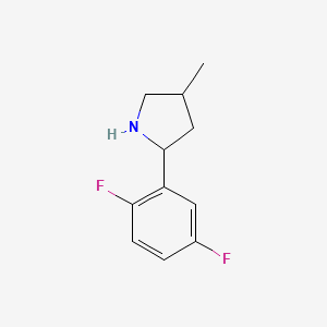molecular formula C11H13F2N B12868903 2-(2,5-Difluorophenyl)-4-methylpyrrolidine CAS No. 603069-11-0