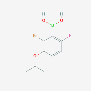 molecular formula C9H11BBrFO3 B1286891 2-Bromo-6-fluoro-3-isopropoxyphenylboronic acid CAS No. 1072951-75-7