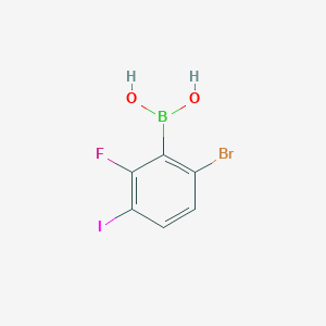 (6-Bromo-2-fluoro-3-iodophenyl)boronic acid