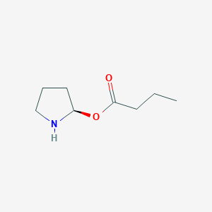 molecular formula C8H15NO2 B12868972 (R)-Pyrrolidin-2-yl butyrate 