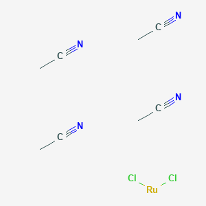 molecular formula C8H12Cl2N4Ru B12869005 Dichlorotetrakis(acetonitrile)ruthenium CAS No. 939024-67-6