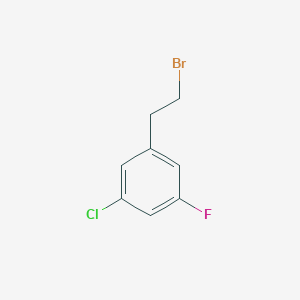 molecular formula C8H7BrClF B12869009 3-Chloro-5-fluorophenethyl bromide 