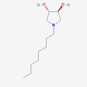 molecular formula C12H25NO2 B12869180 (3S,4S)-1-octylpyrrolidine-3,4-diol 