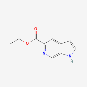 molecular formula C11H12N2O2 B12869188 Isopropyl 1H-pyrrolo[2,3-c]pyridine-5-carboxylate 