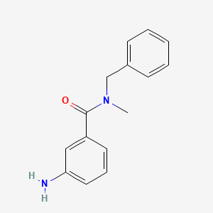 molecular formula C15H16N2O B1286919 3-amino-N-benzyl-N-methylbenzamide CAS No. 865610-58-8