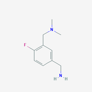 {3-[(Dimethylamino)methyl]-4-fluorophenyl}methanamine