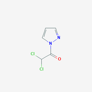 molecular formula C5H4Cl2N2O B12869337 2,2-Dichloro-1-pyrazol-1-ylethanone CAS No. 39671-63-1