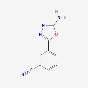 3-(5-Amino-1,3,4-oxadiazol-2-yl)benzonitrile