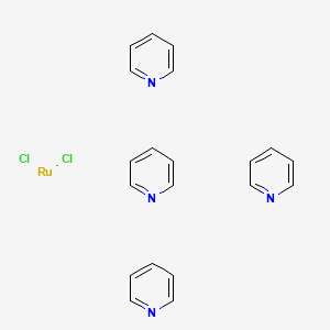 molecular formula C20H20Cl2N4Ru B12869434 Dichlorotetrakis(pyridine)ruthenium 