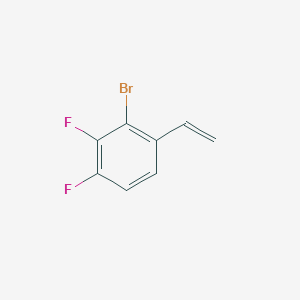 molecular formula C8H5BrF2 B12869591 2-Bromo-3,4-difluorostyrene 