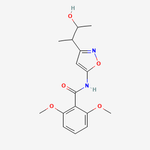 molecular formula C16H20N2O5 B12869636 N-(3-(3-Hydroxybutan-2-yl)isoxazol-5-yl)-2,6-dimethoxybenzamide 