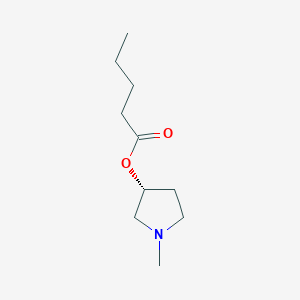 molecular formula C10H19NO2 B12869683 (R)-1-Methylpyrrolidin-3-yl pentanoate 