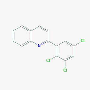molecular formula C15H8Cl3N B12869719 2-(2,3,5-Trichlorophenyl)quinoline 
