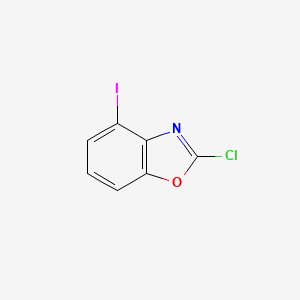 molecular formula C7H3ClINO B12869813 2-Chloro-4-iodobenzo[d]oxazole 